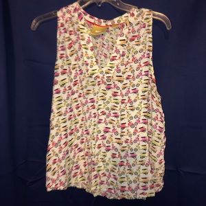 Anthropologie scooter print blouse